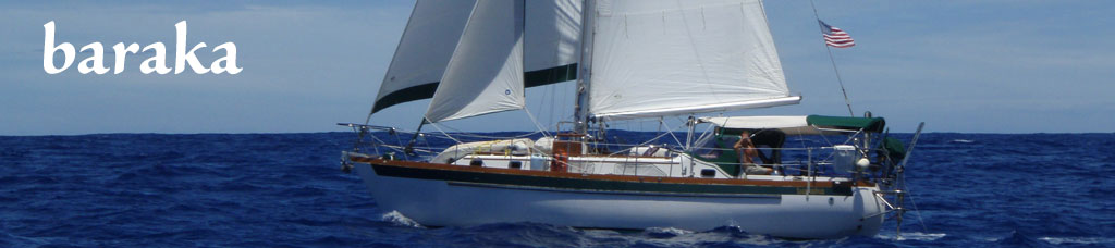 Baraka under sail